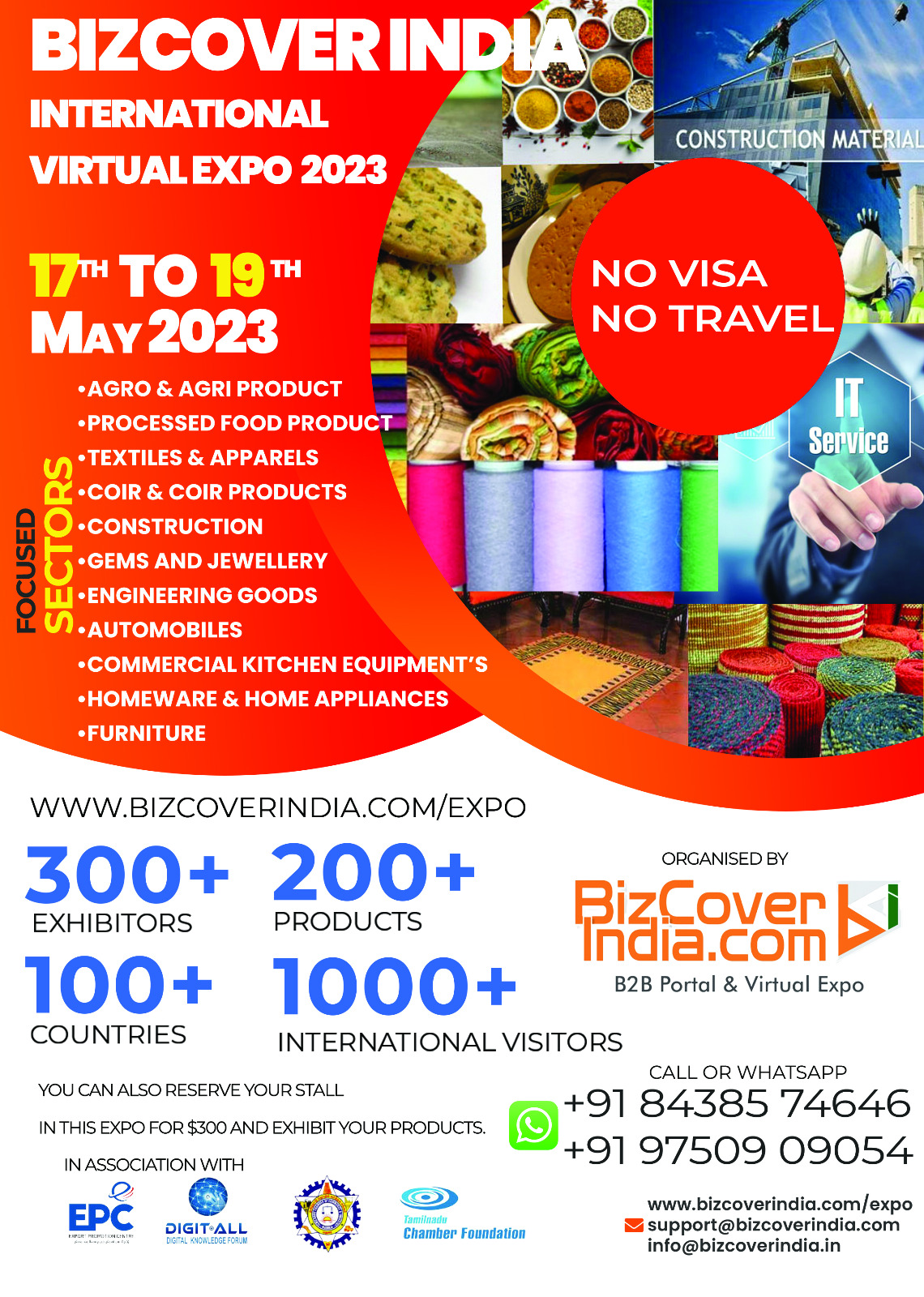 Bizcoverindia 2023: Mednarodna večsektorska virtualna razstava od 17. do 20. 5. 2023